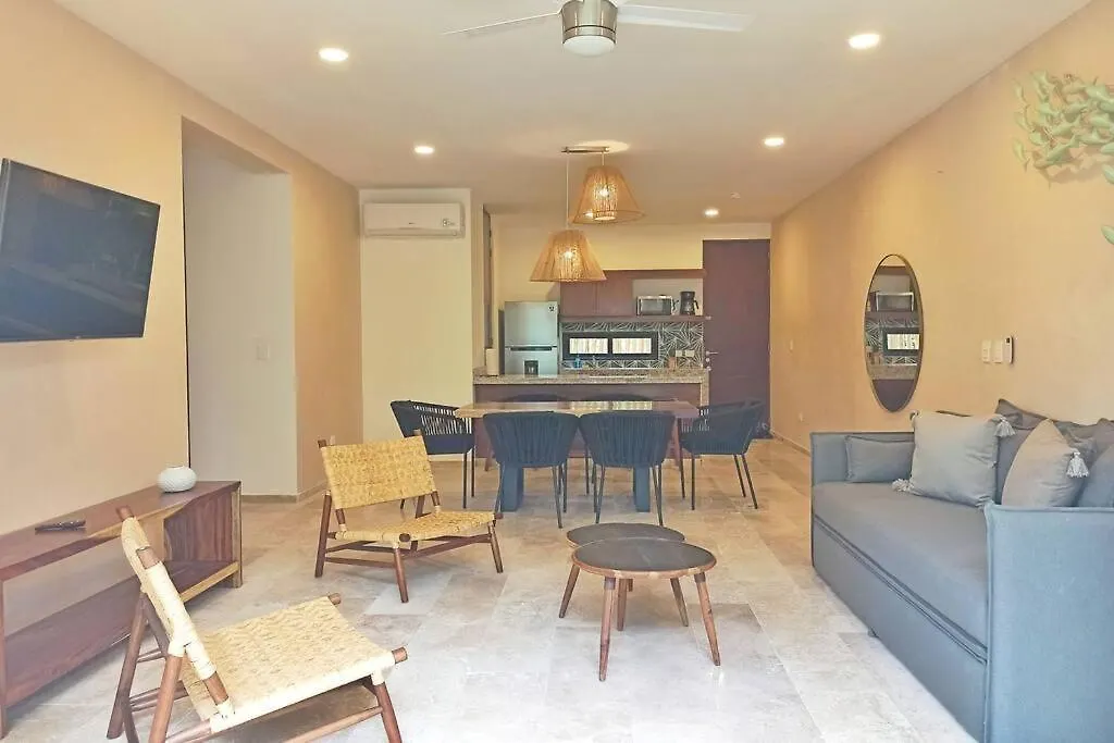 107 Amena Spacious&Cozy 2Br Apartment Pool View Tulum