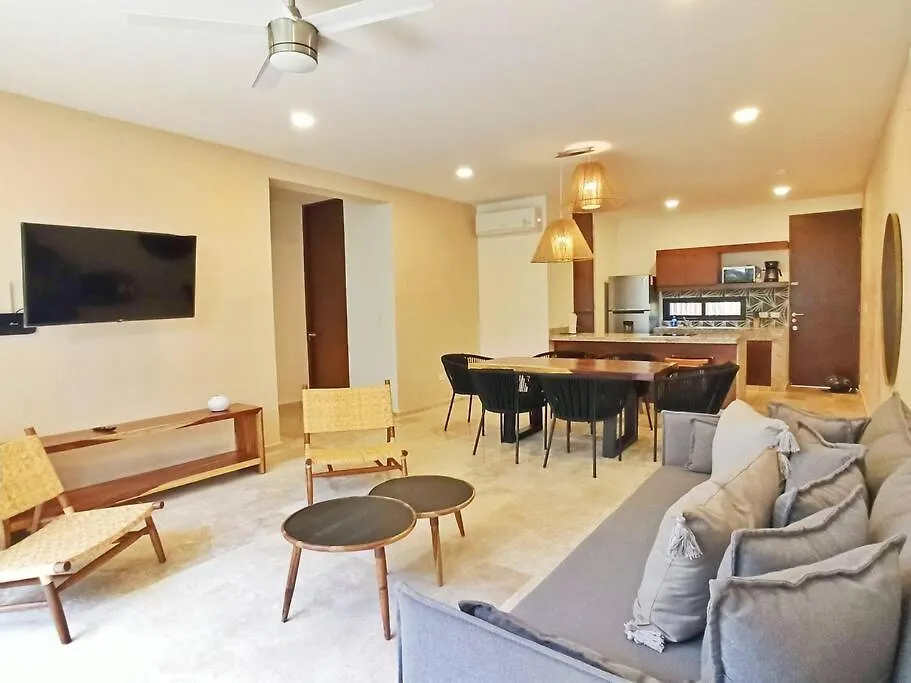 107 Amena Spacious&Cozy 2Br Apartment Pool View Tulum Mexico